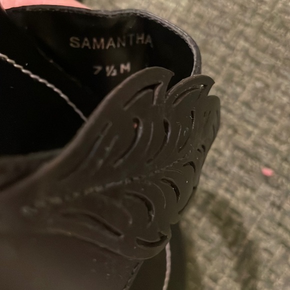 Two Lips black heeled slides (sz 7 1/2) - Picture 7 of 10